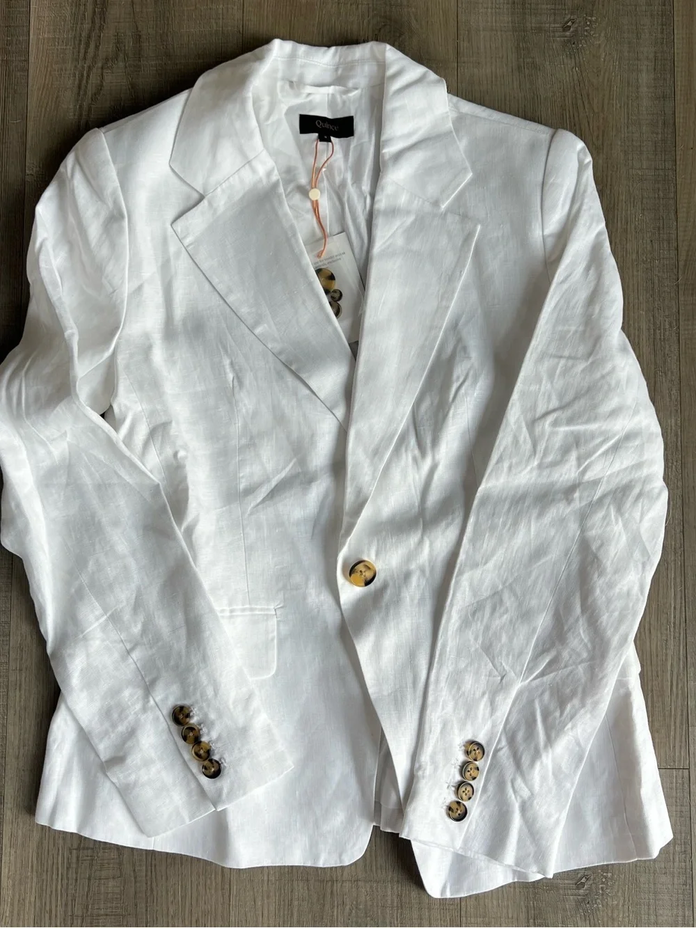 NWT Quince 100% European Linen Structured Blazer - Picture 3 of 6